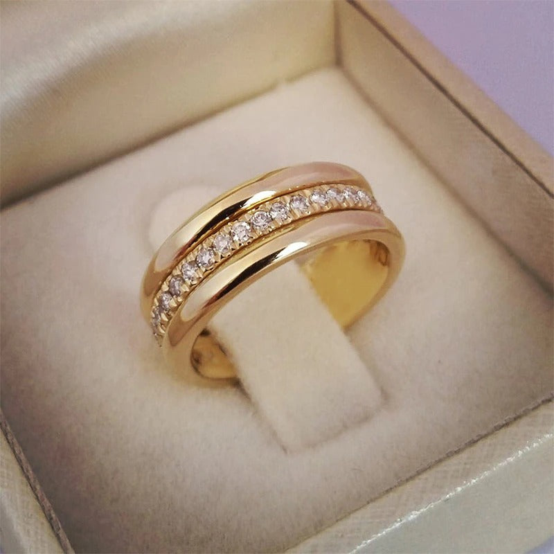 Skorter | Elegant Micro Paved Rhinestone Jewelry Promise Rings