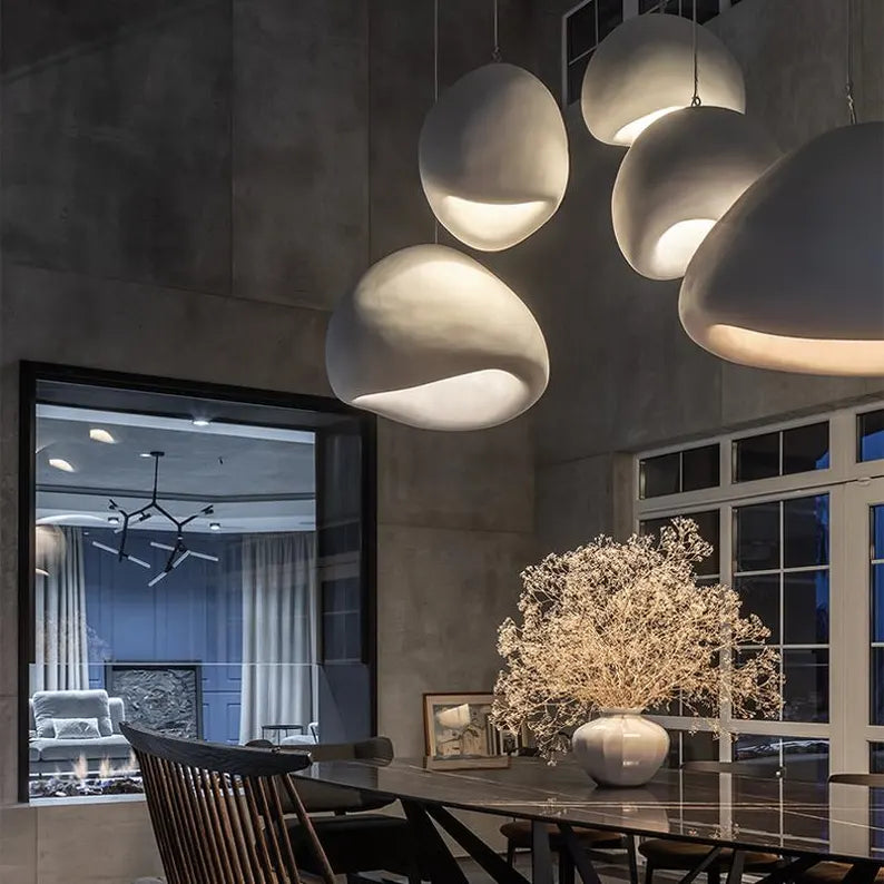 Skorter | LED Pendant Lamp - Nordic Wabi Sabi Design - Adjustable Lighting Fixture for Home Decor & Modern Interiors