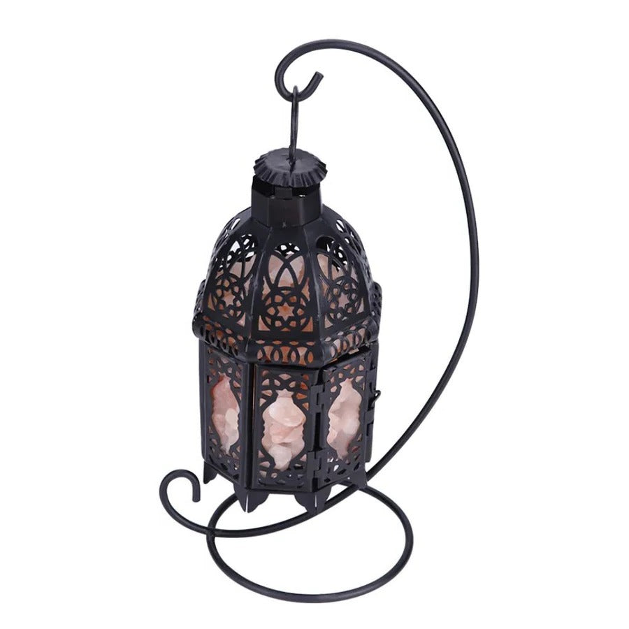 Skorter | Vintage Iron Salt Rock Tabletop Lamp