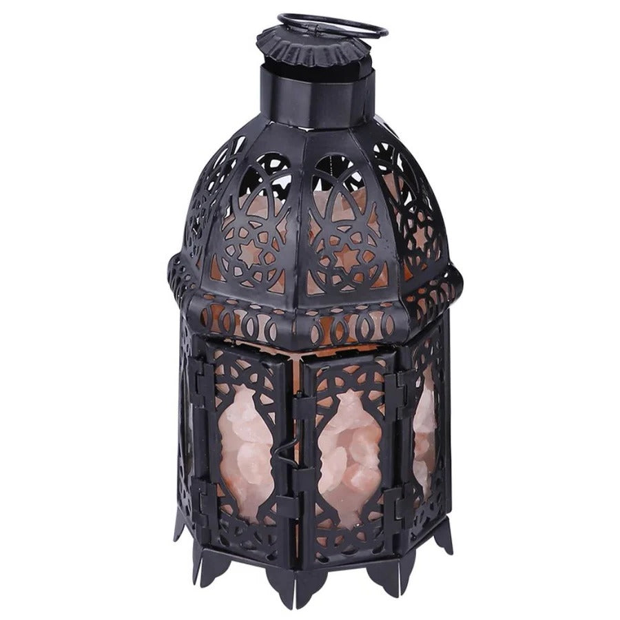 Skorter | Vintage Iron Salt Rock Tabletop Lamp