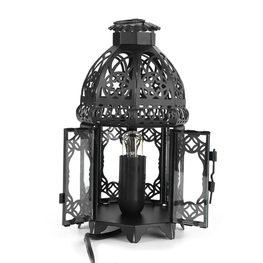 Skorter | Vintage Iron Salt Rock Tabletop Lamp