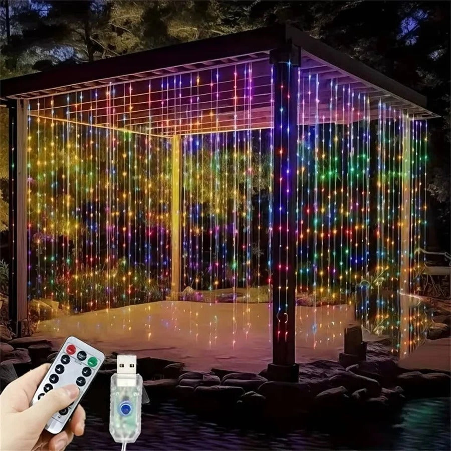 Skorter | Curtain LED Lights with Remote, USB Powered