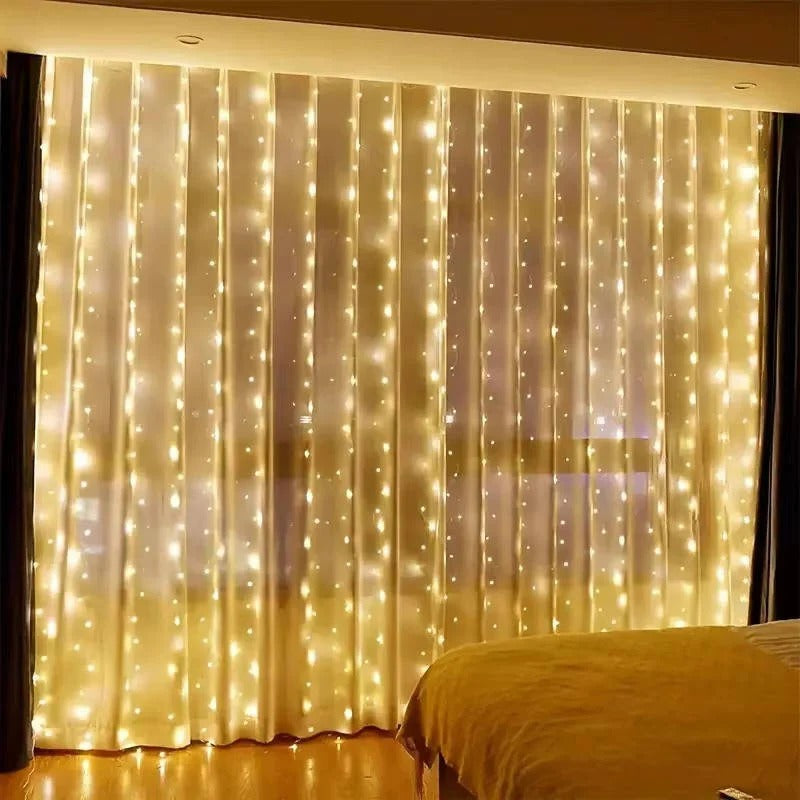 Skorter | Curtain LED Lights with Remote, USB Powered