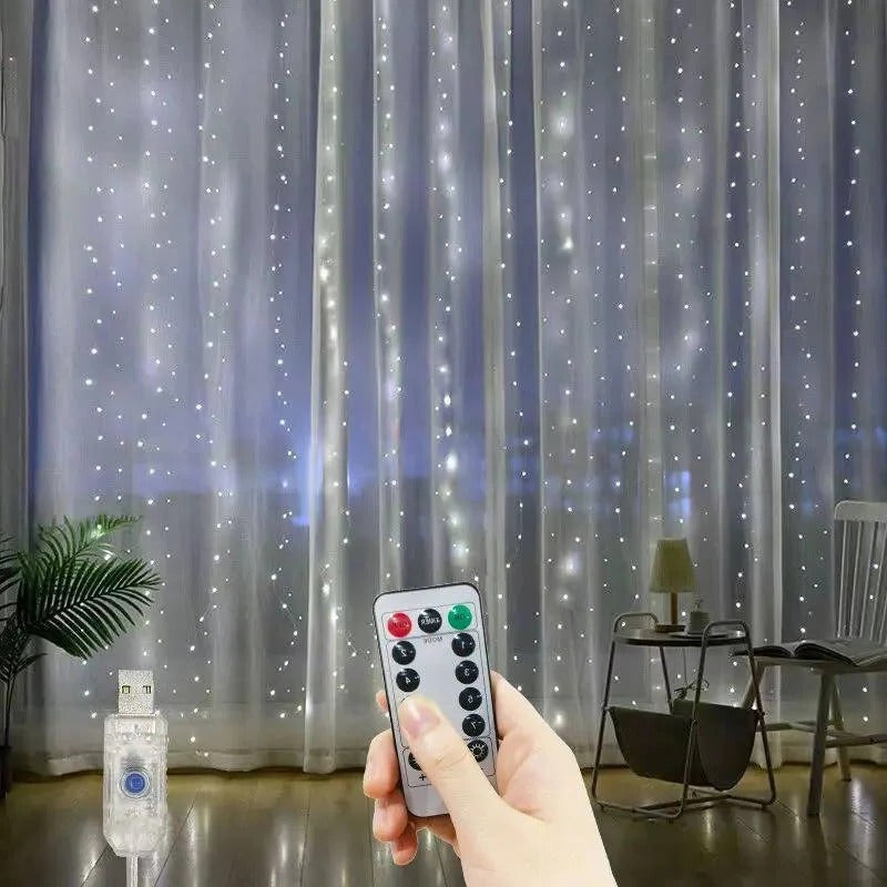 Skorter | Curtain LED Lights with Remote, USB Powered