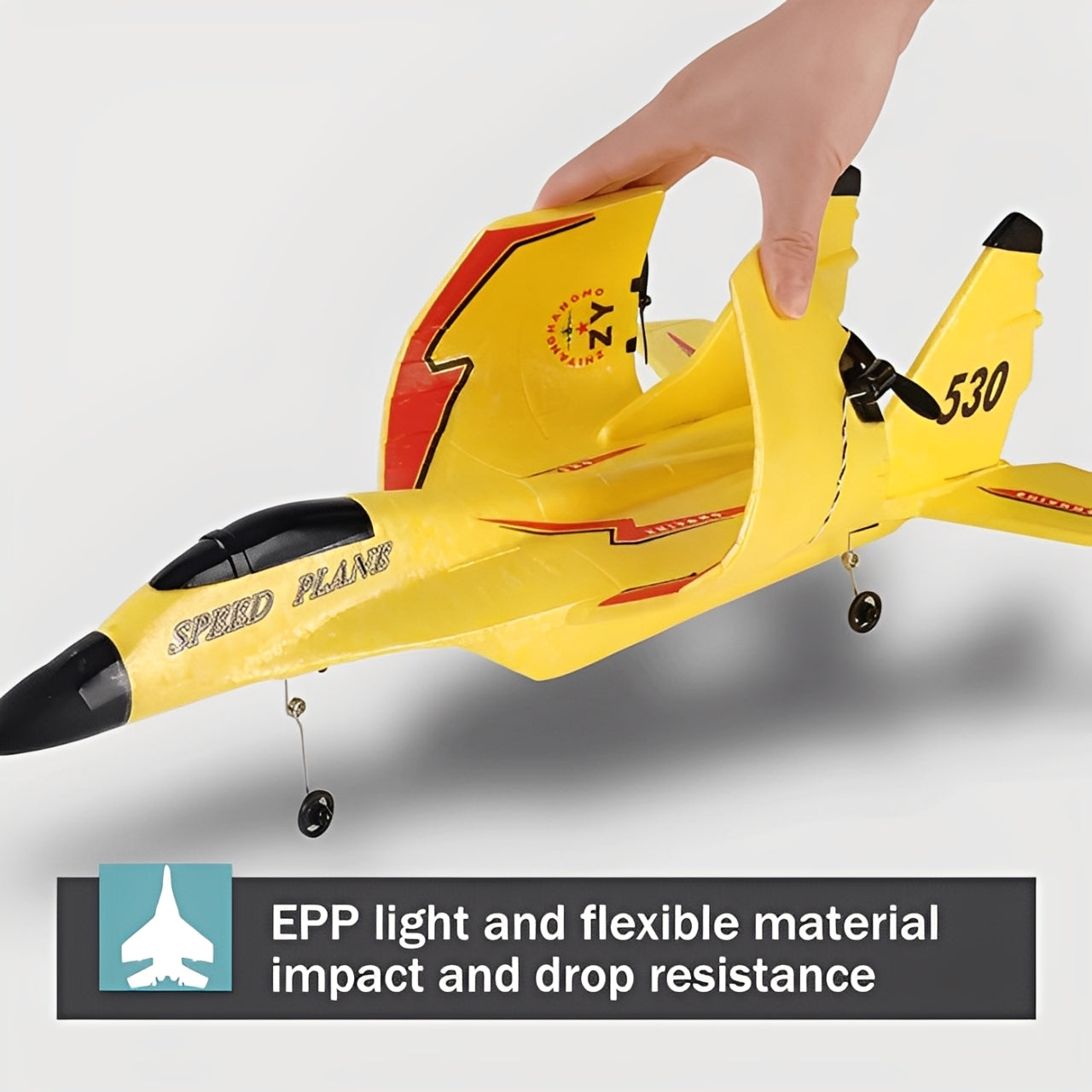 Skorter | EPP Foam SU35 RC Plane – 2.4G Remote Control Jet with LED Lights