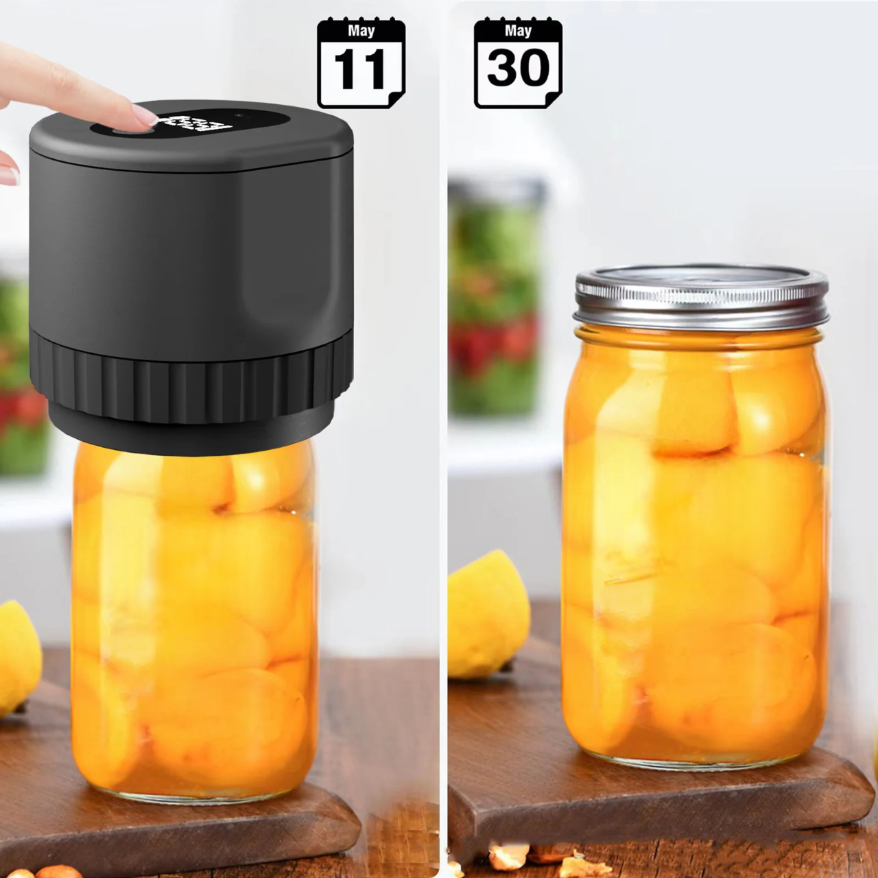 Skorter | Electric Mason Jar Vacuum Sealer with LED Display