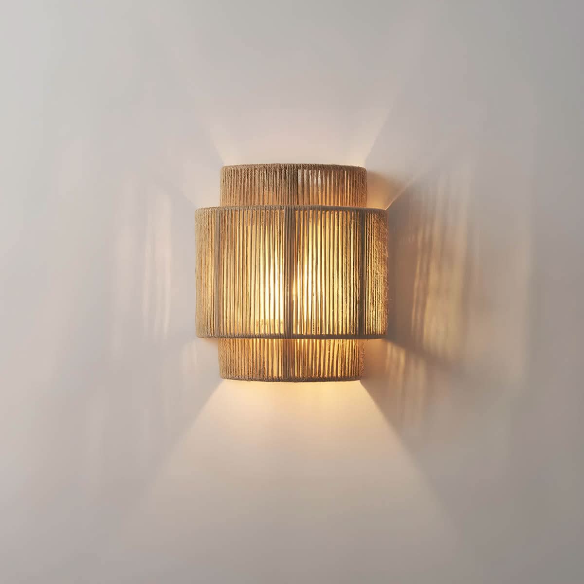 Skorter | Natural Rope Wall Light with LED Bulb