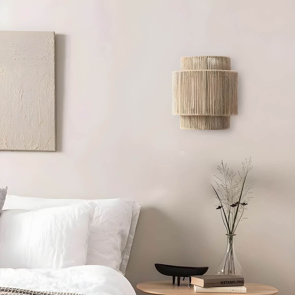 Skorter | Natural Rope Wall Light with LED Bulb