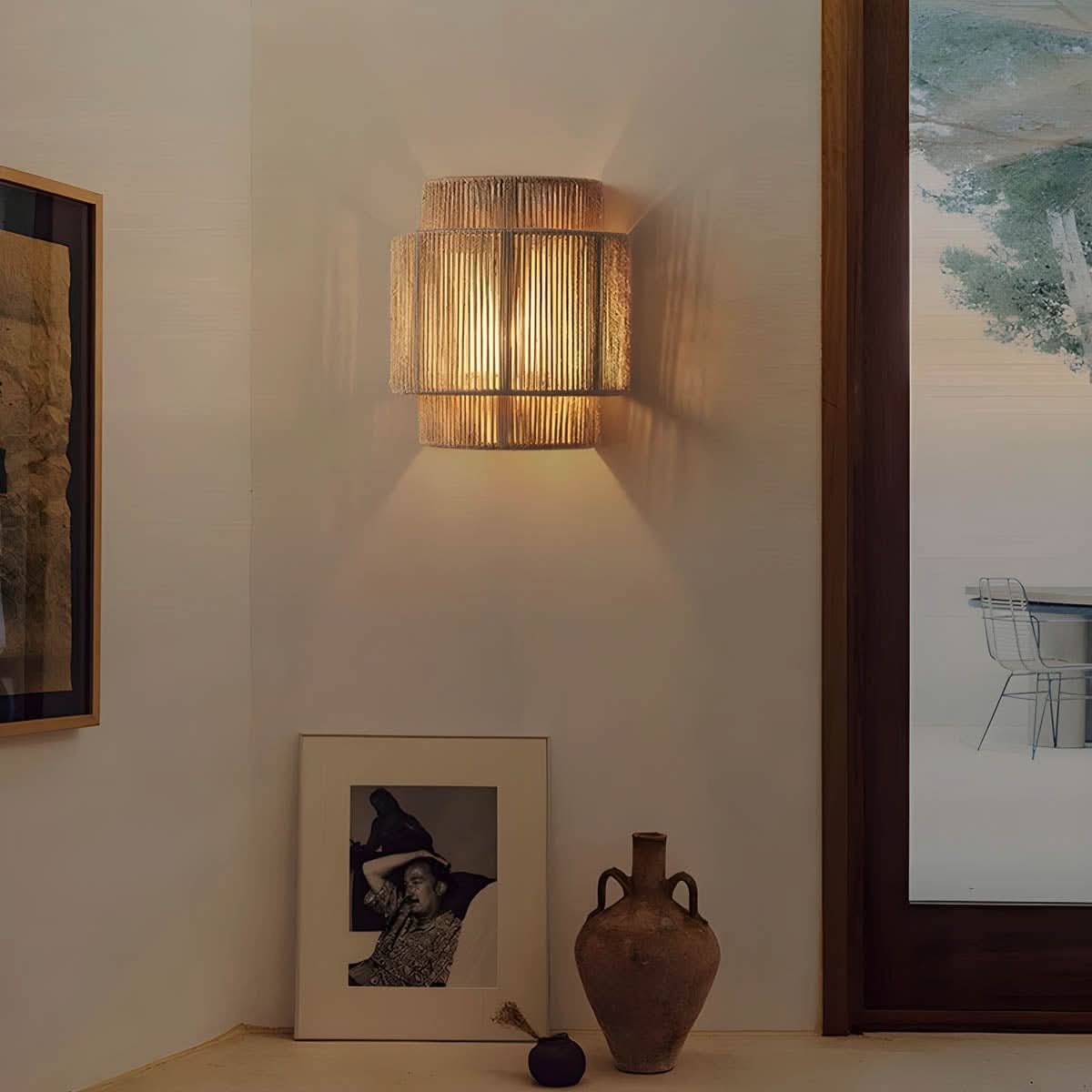 Skorter | Natural Rope Wall Light with LED Bulb
