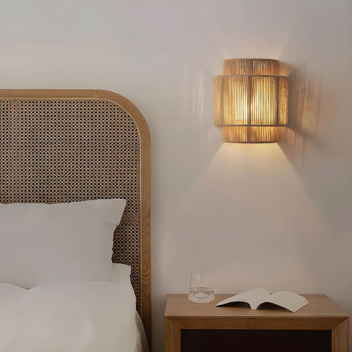 Skorter | Natural Rope Wall Light with LED Bulb