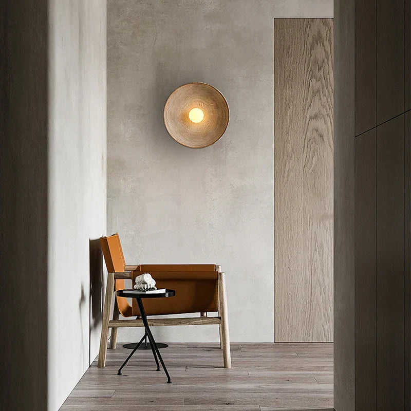 Skorter | Japanese Vintage Ridge Wall Lamp – Elegant Zen-Inspired LED Wall Light for Living Room, Bedroom & Hallways