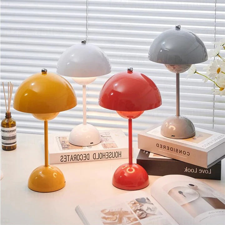 Skorter | Modern Nordic Mushroom Lamp with Soft Ambient Lighting