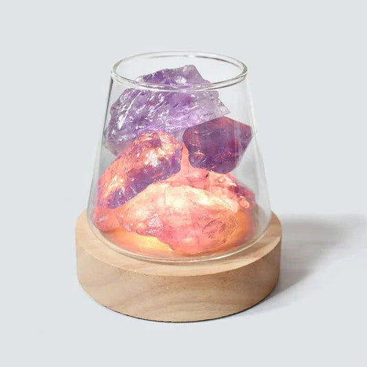 Skorter | Himalayan Salt Lamp, Crystal Night Light & Essential Oil Diffuser