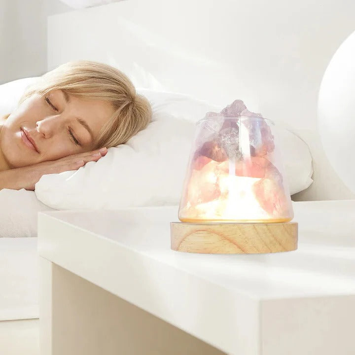Skorter | Himalayan Salt Lamp, Crystal Night Light & Essential Oil Diffuser