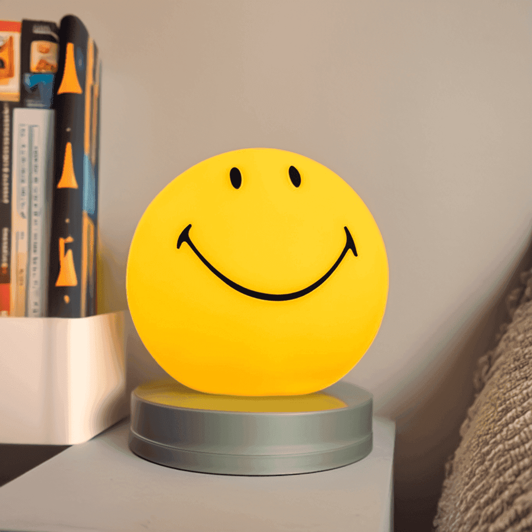 Skorter | SmileyGlow Night Lamp | Dimmable LED Bedside Light with Modern Design & Warm Ambience