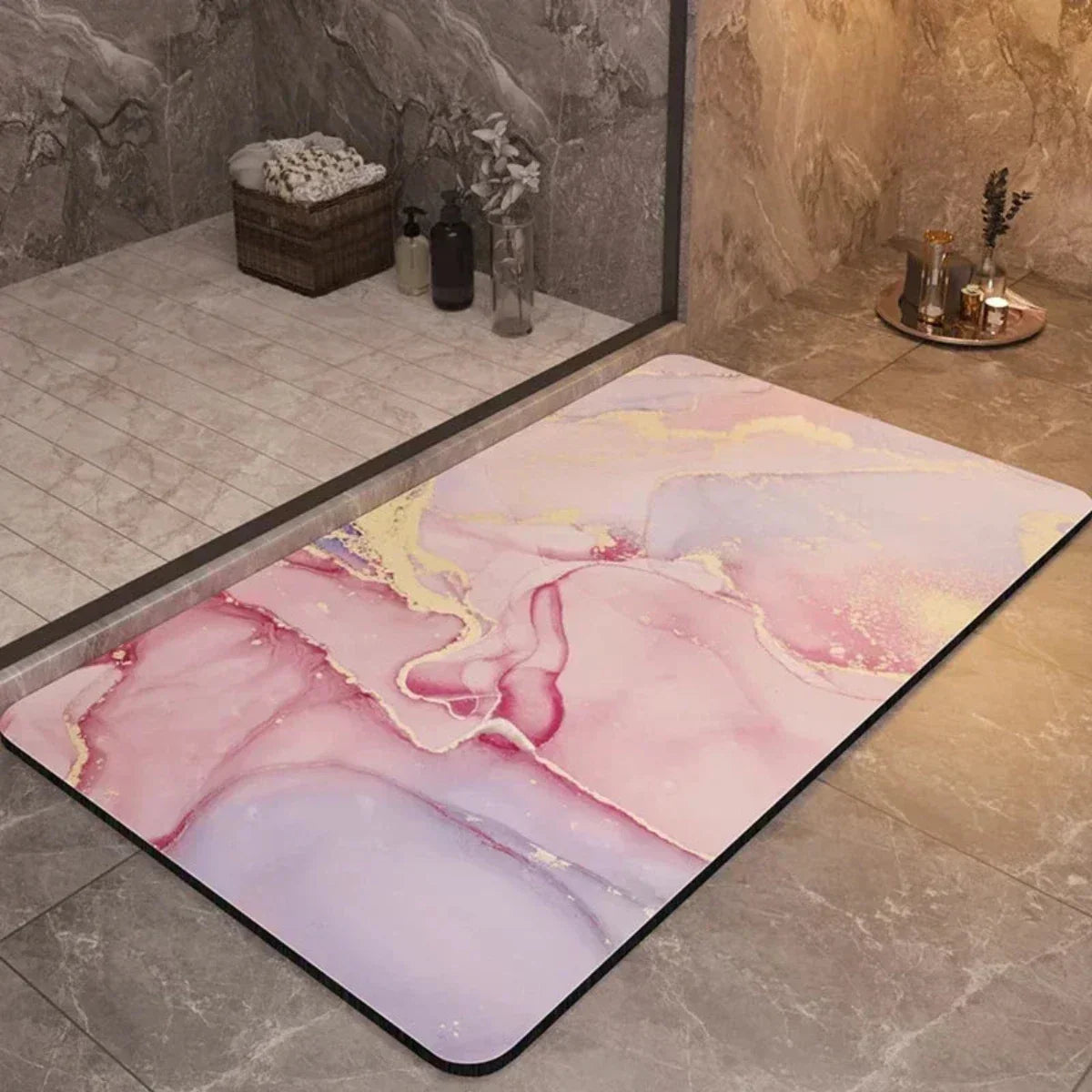Skorter | AquaLuxe – Quick-Dry Bathroom Mat