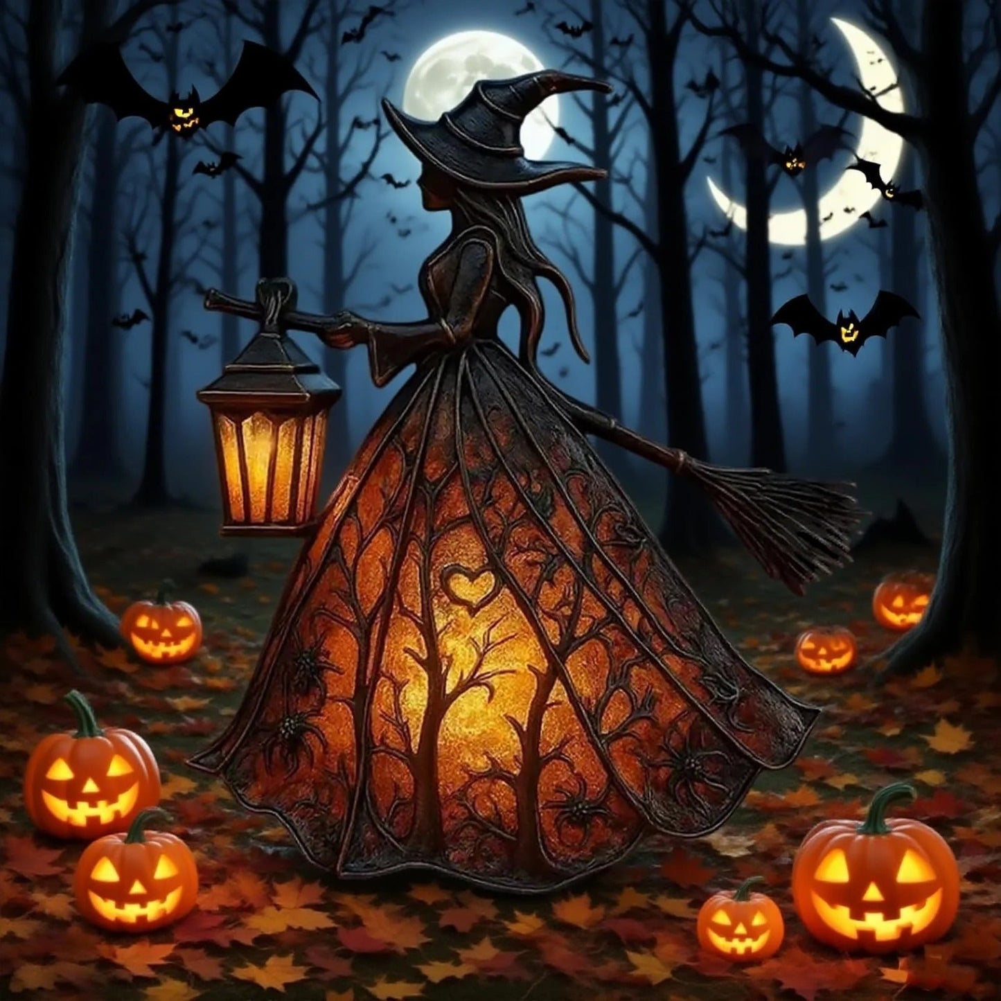 Skorter | Halloween Witches Lamp Mystica – Magical LED Decorative Lamp for Indoor