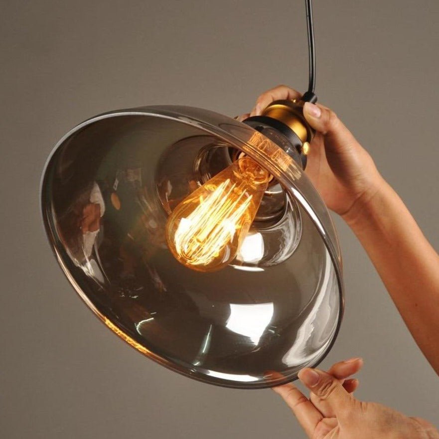 Skorter | GlassHaven – Elegant Industrial Pendant Lamp