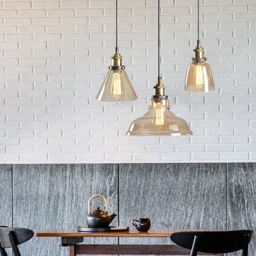 Skorter | GlassHaven – Elegant Industrial Pendant Lamp