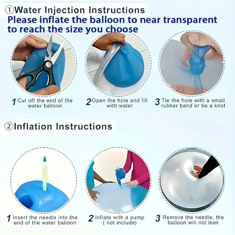 Skorter | Inflatable Ball Bubbles Water Filled Transparent Bubble Ball TPR Inflatable Ball