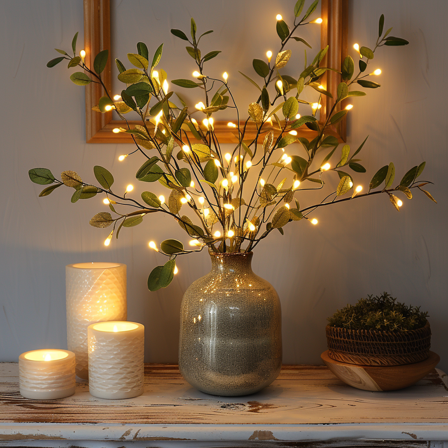 Skorter | LED Fairy Light Olive Branch