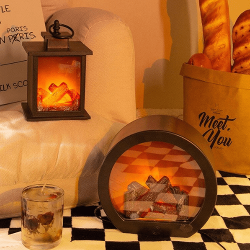 Skorter | LED Night Light Fireplace Atmospheric Lamp