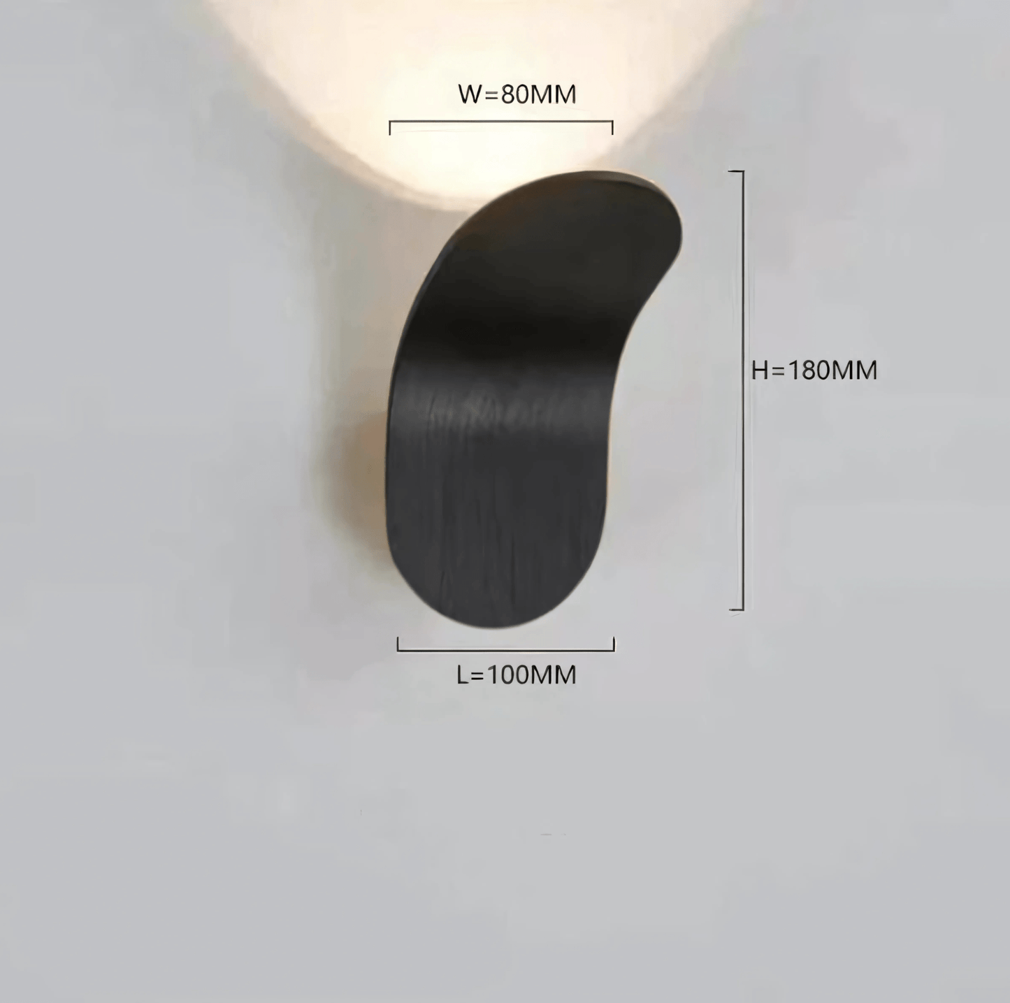 Skorter | Modern Curved Wall Lamp with LED Light