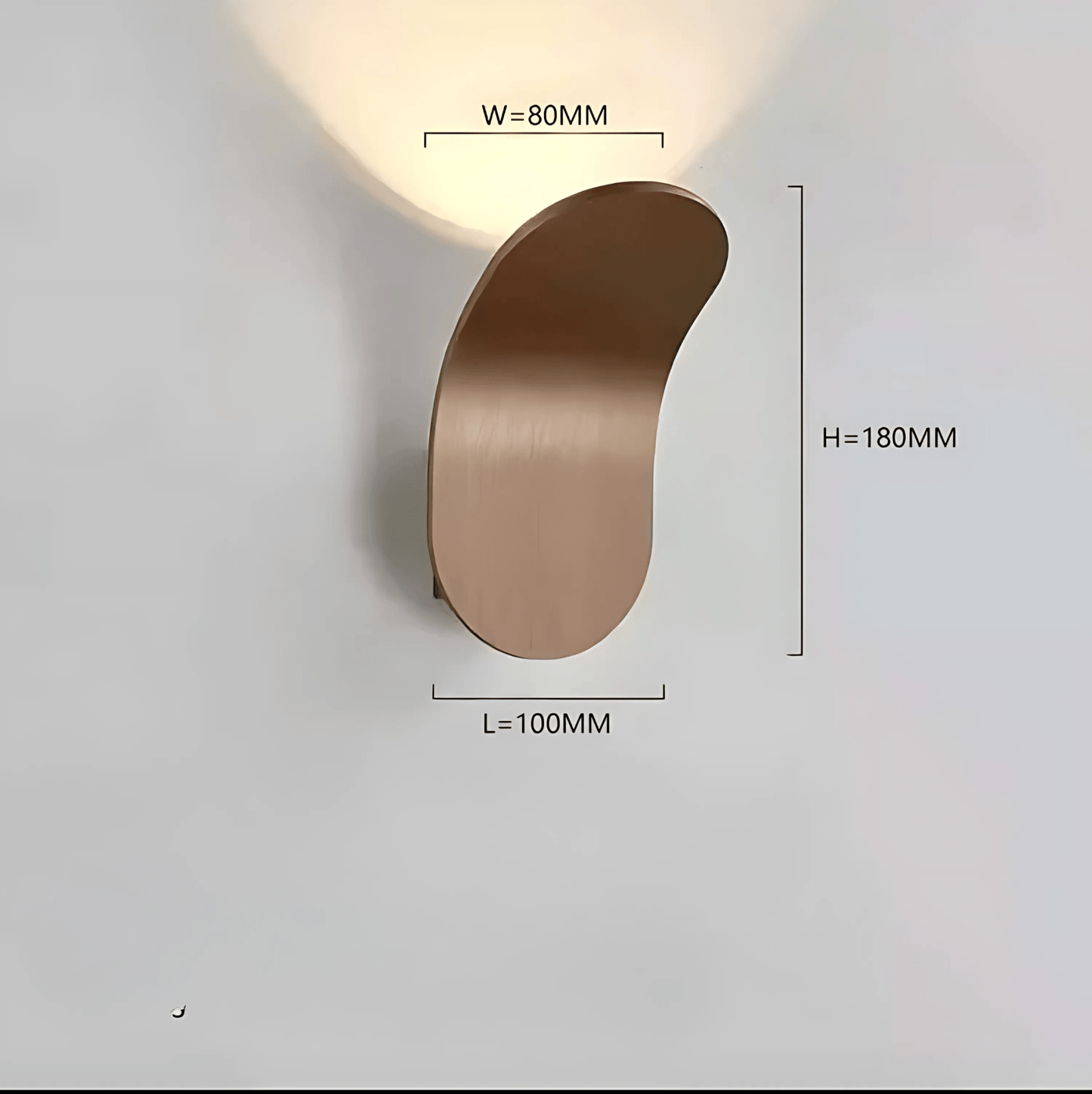 Skorter | Modern Curved Wall Lamp with LED Light