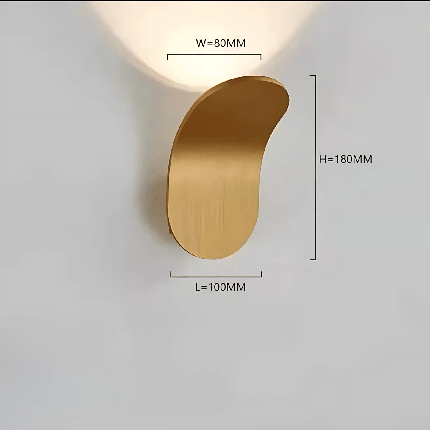 Skorter | Modern Curved Wall Lamp with LED Light