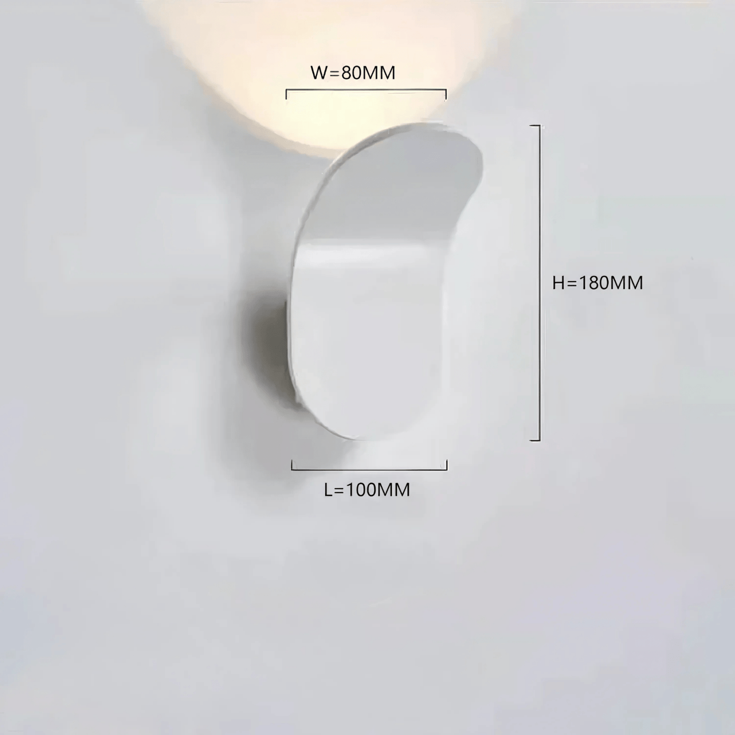 Skorter | Modern Curved Wall Lamp with LED Light