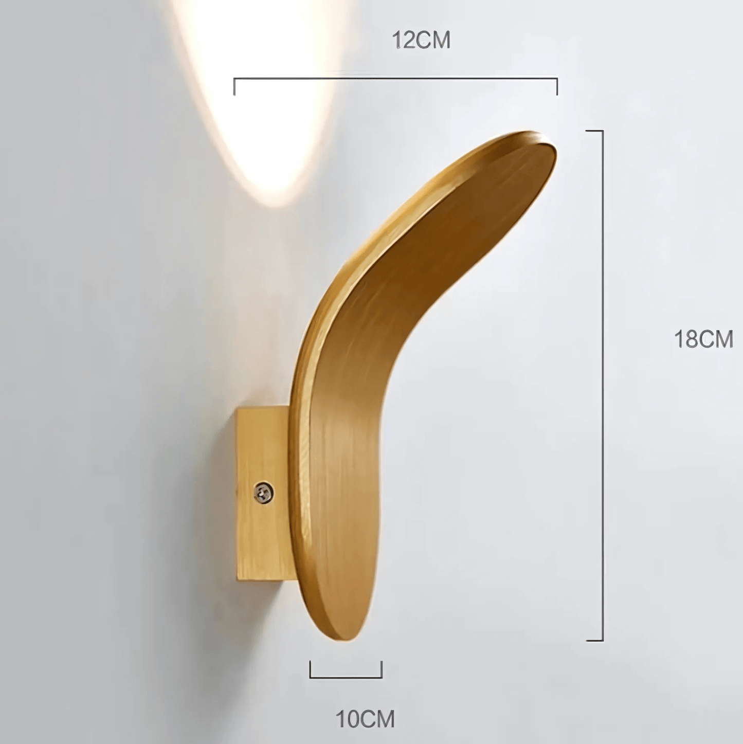 Skorter | Modern Curved Wall Lamp with LED Light