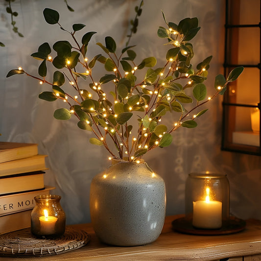 Skorter | EverLeaf Light – Natural Olive Branch LED Lamp for Atmospheric Lighting