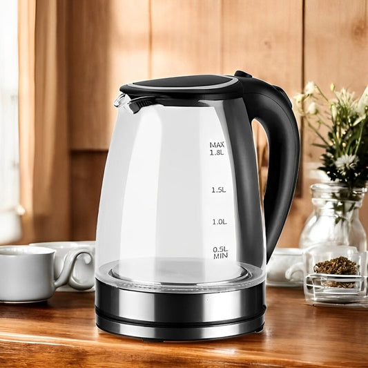Skorter | 1.8L Electric Glass Kettle with LED Illumination