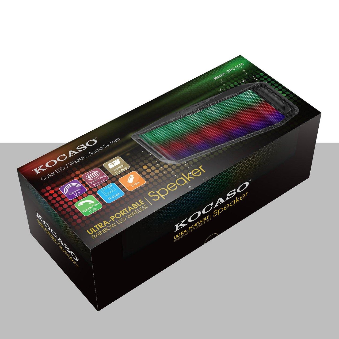 Skorter | KOCASO LED Wireless Speaker Dynamic Multicolor Hands-Free