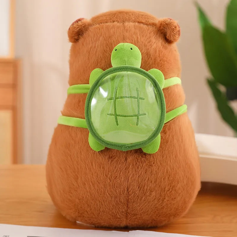 Skorter | Cute Capybara Plush with Turtle Backpack - CapyBuddy