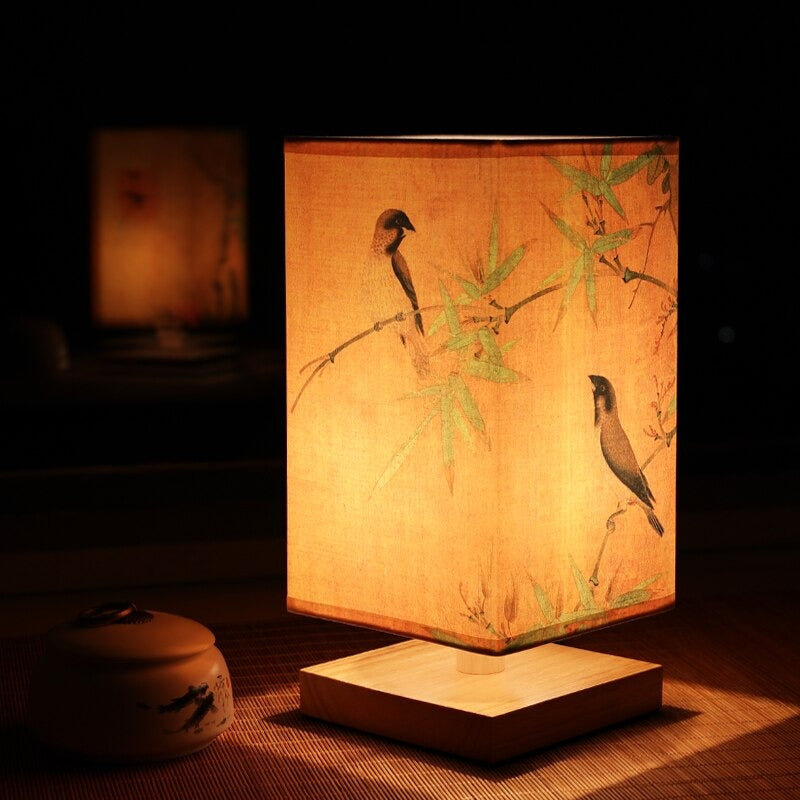 Skorter | LED Scandinavian Bedside Lamp with Japanese Design for Modern Bedroom Lighting