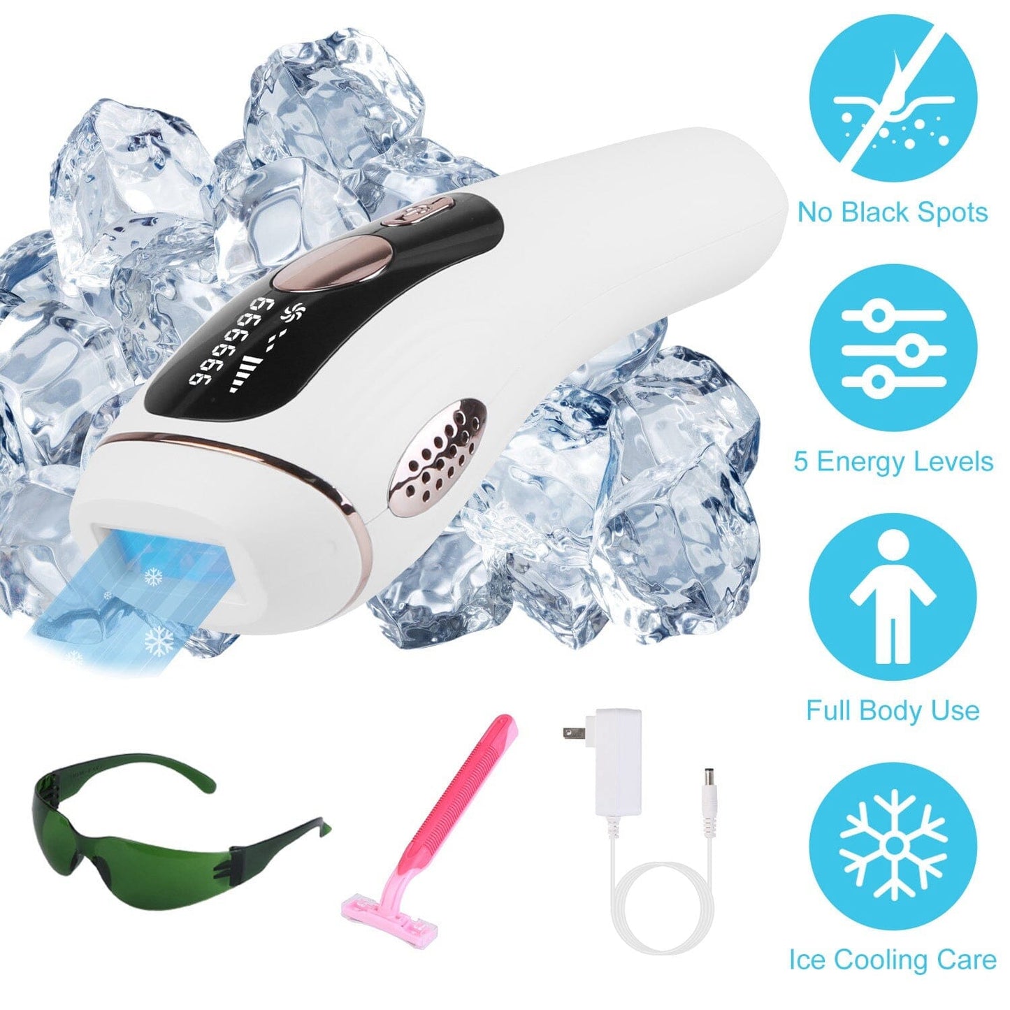 Skorter | Laser Hair Removal Ice Cooling Permanent IPL
