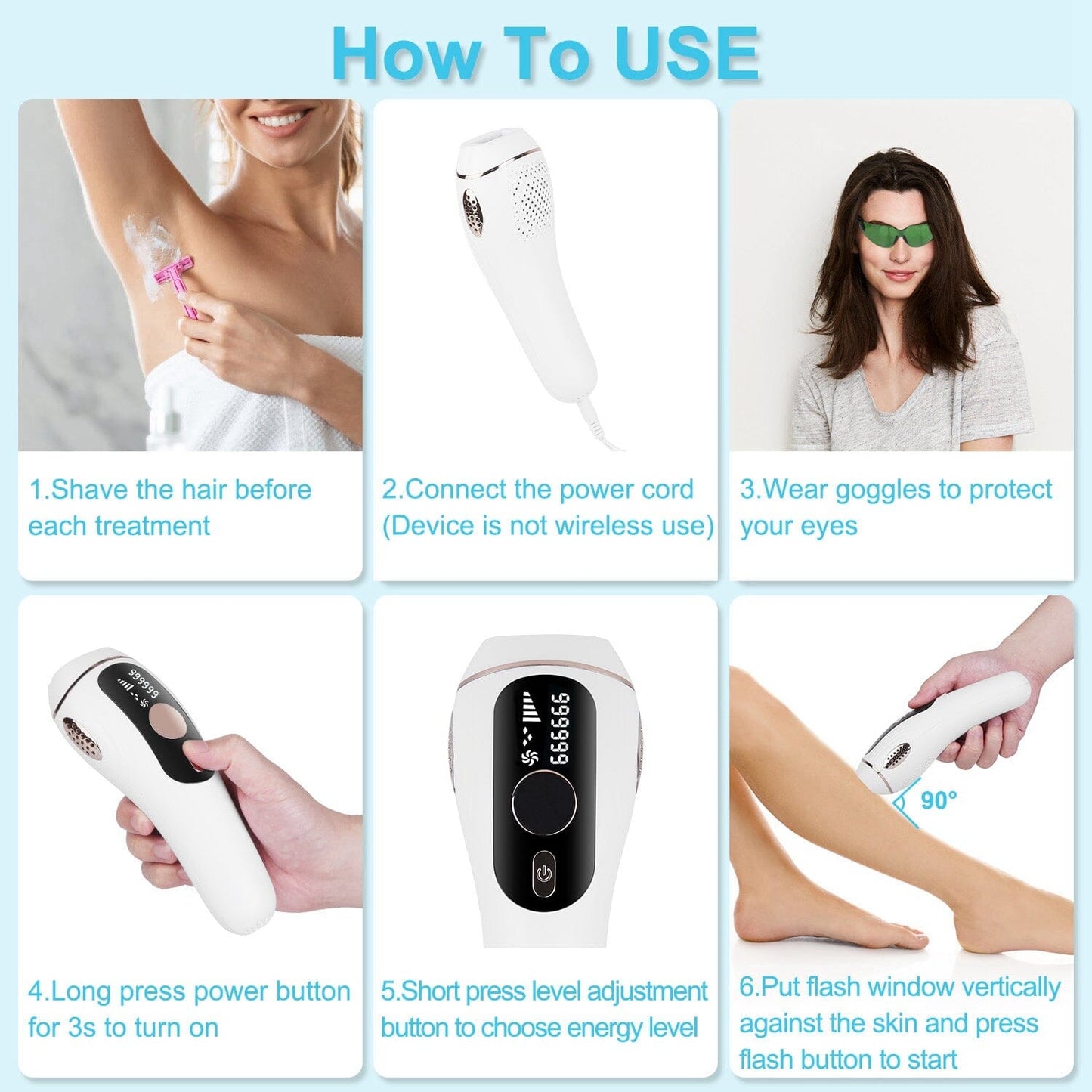 Skorter | Laser Hair Removal Ice Cooling Permanent IPL
