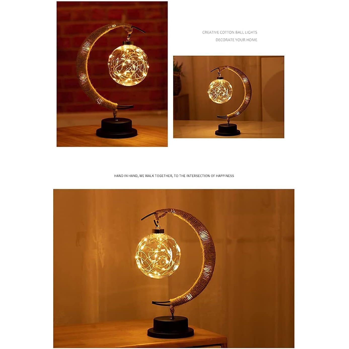 Skorter | LED Ball Lamp Wrought Iron Moon Lamp