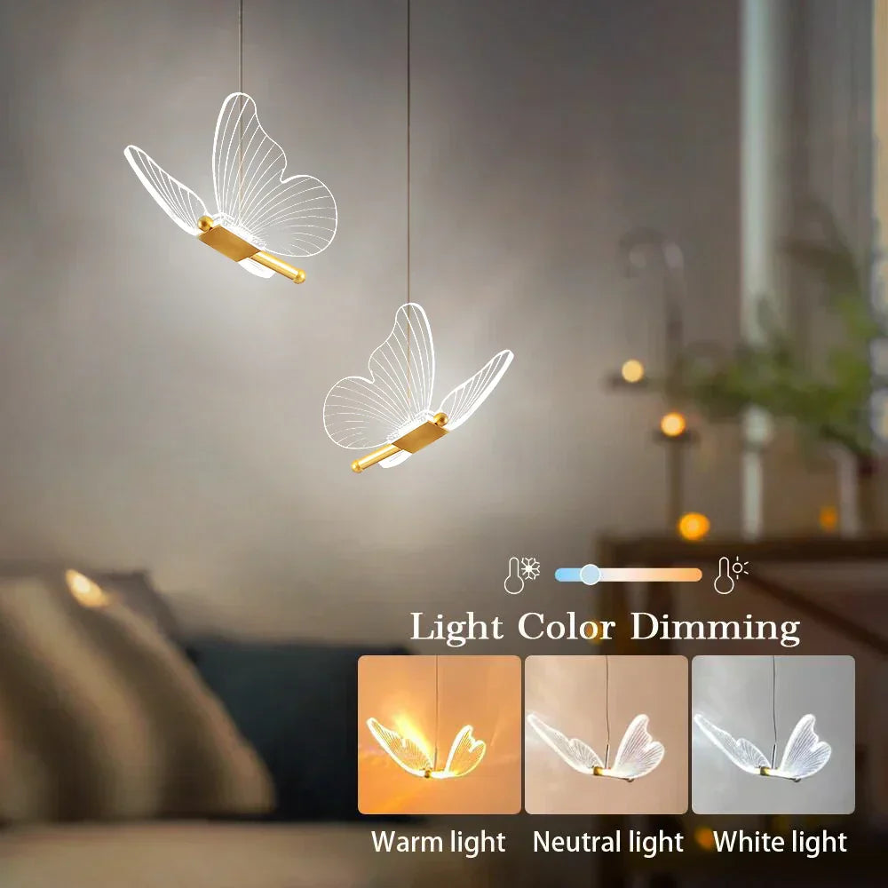 Skorter | LED Butterfly Pendant Lights - ButterLuxe