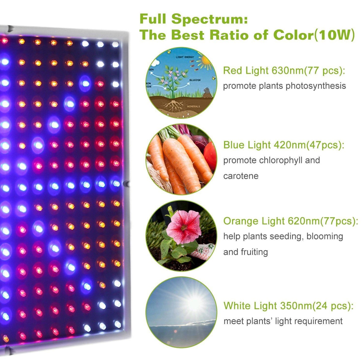Skorter | LED Grow Light Full Spectrum Hanging