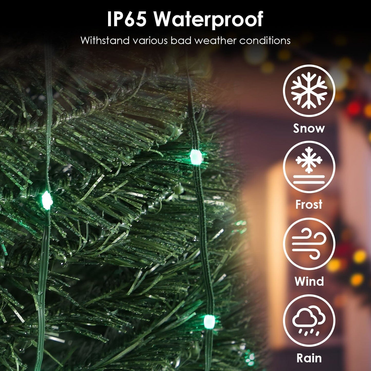 Skorter | LED Light Foldable Christmas Tree Light with Remote Control App Control