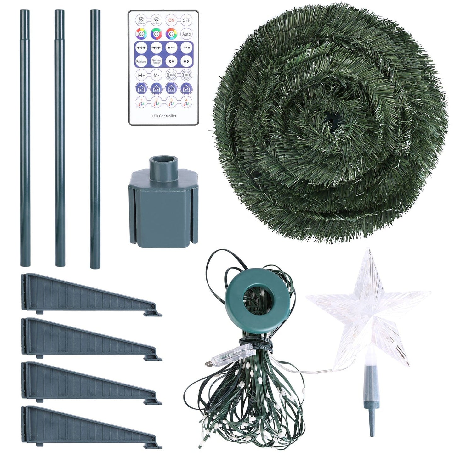 Skorter | LED Light Foldable Christmas Tree Light with Remote Control App Control