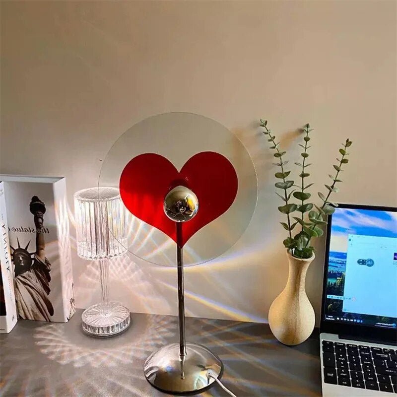 Skorter | LED Love Heart Shape Projector Light | Romantic LED Rainbow Atmosphere Light Night Light