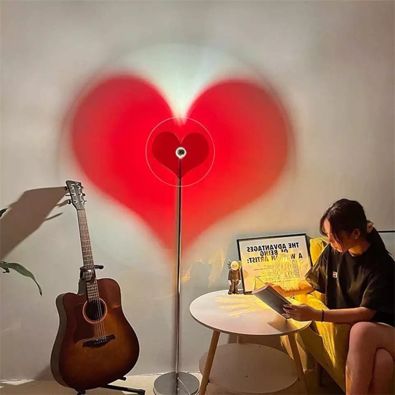 Skorter | LED Love Heart Shape Projector Light | Romantic LED Rainbow Atmosphere Light Night Light
