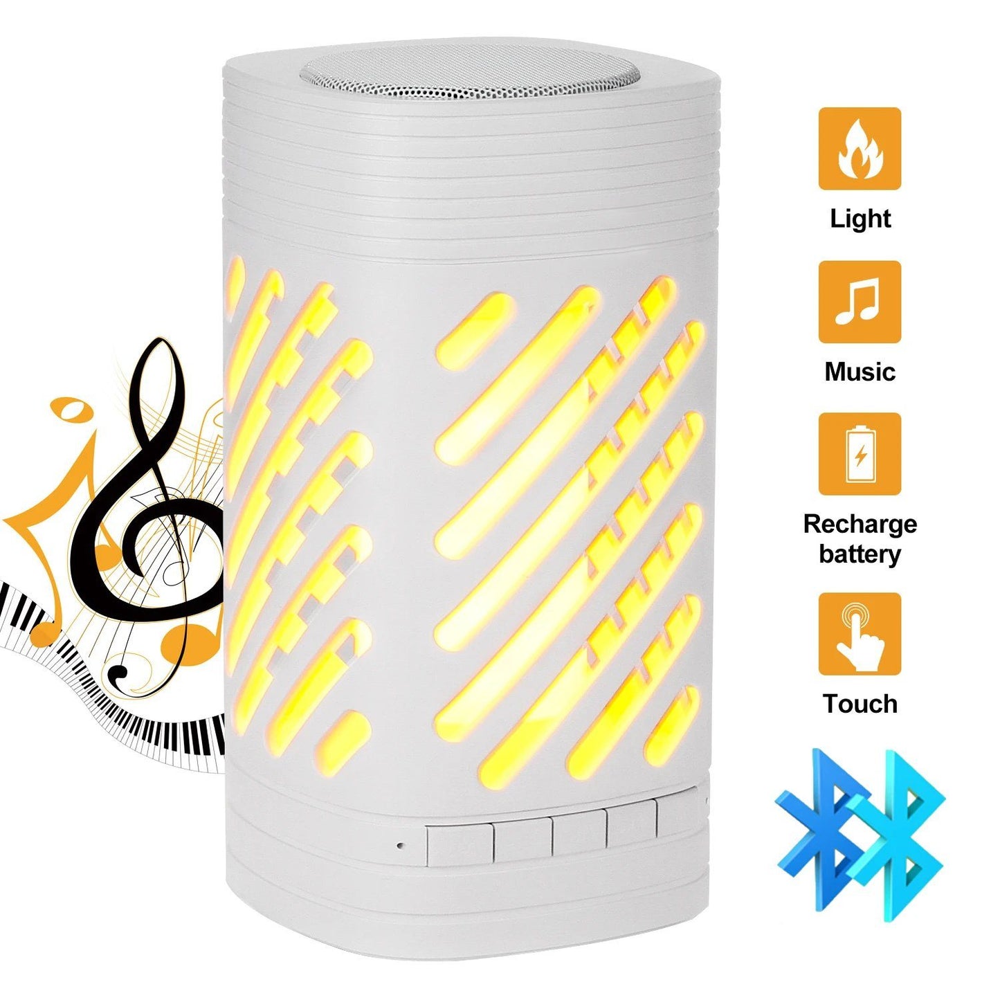 Skorter | LED Smart Touch Bluetooth Speaker Rechargeable Camping Lamp