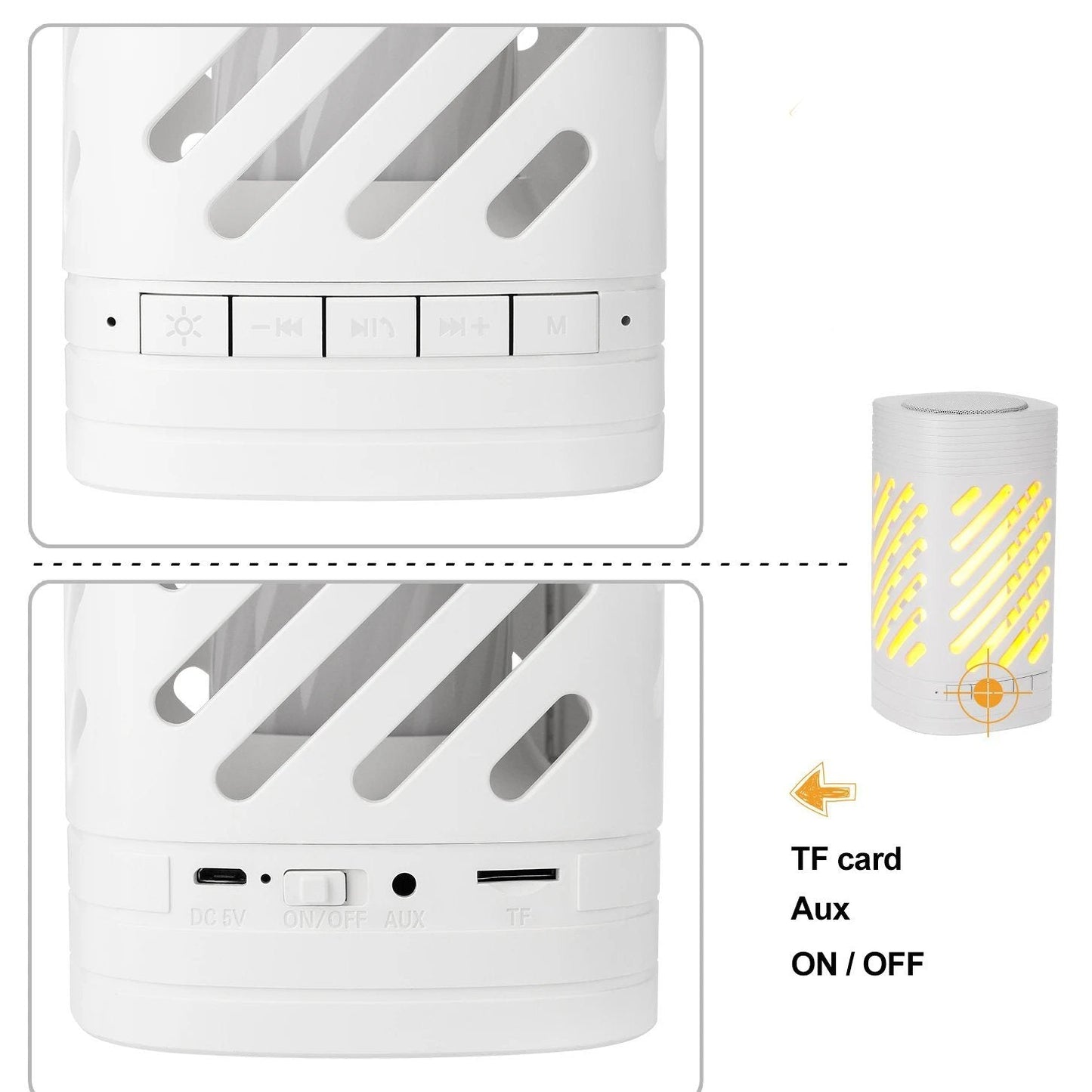 Skorter | LED Smart Touch Bluetooth Speaker Rechargeable Camping Lamp