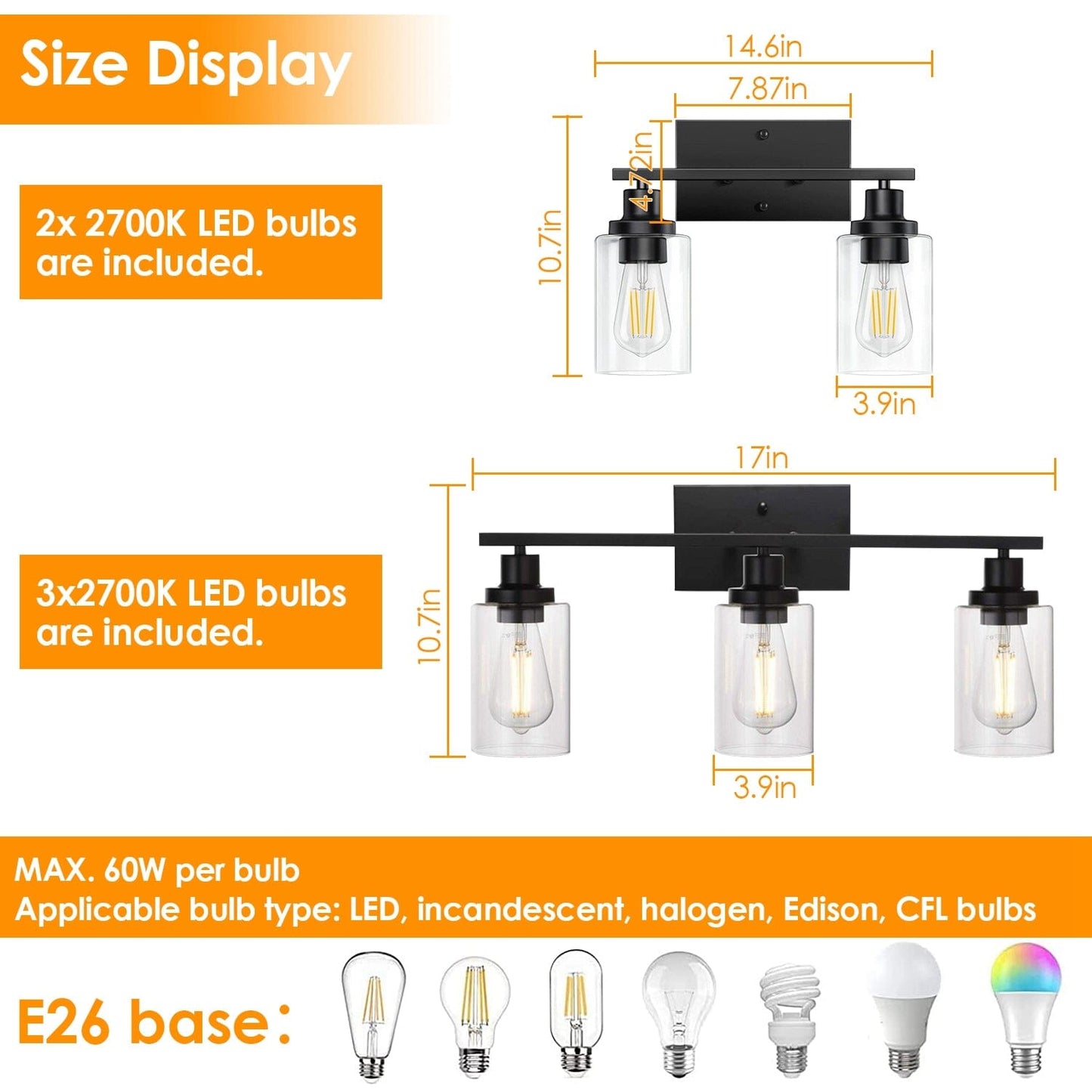 Skorter | Light Wall Lamp with Clear Glass
