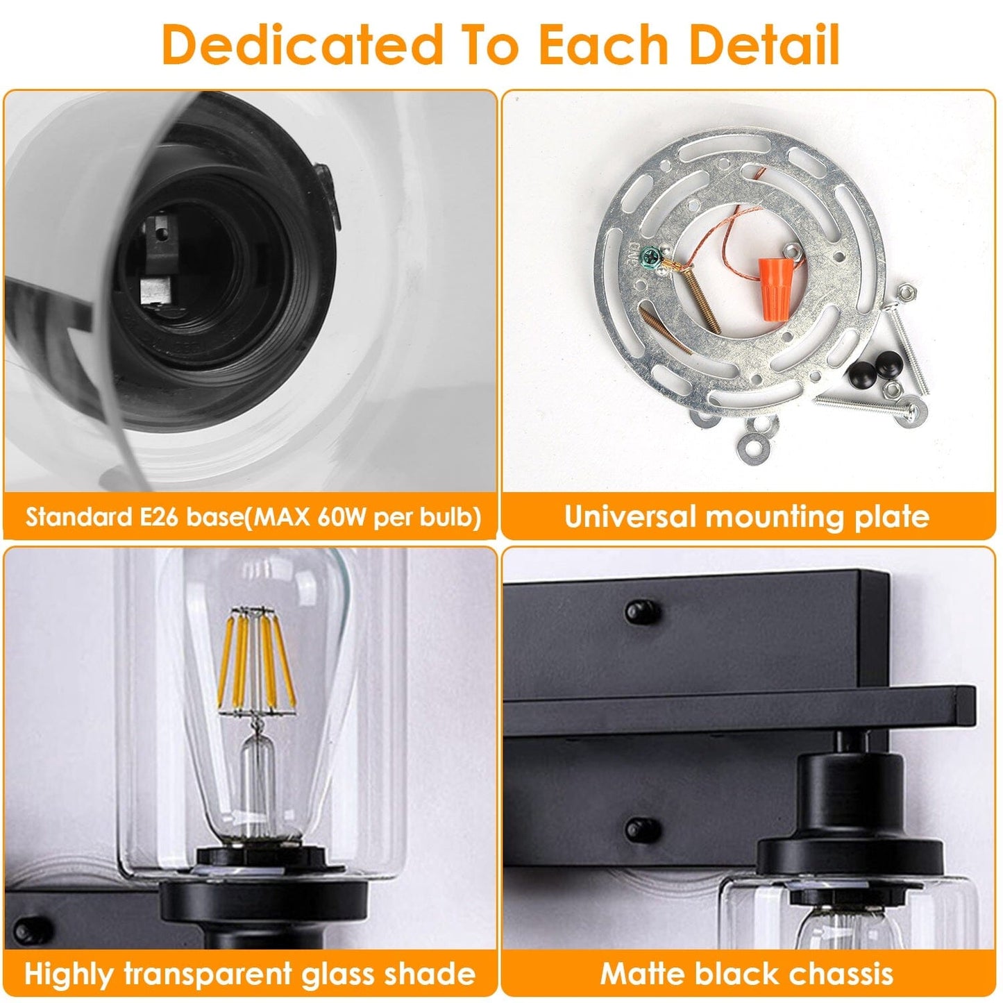 Skorter | Light Wall Lamp with Clear Glass