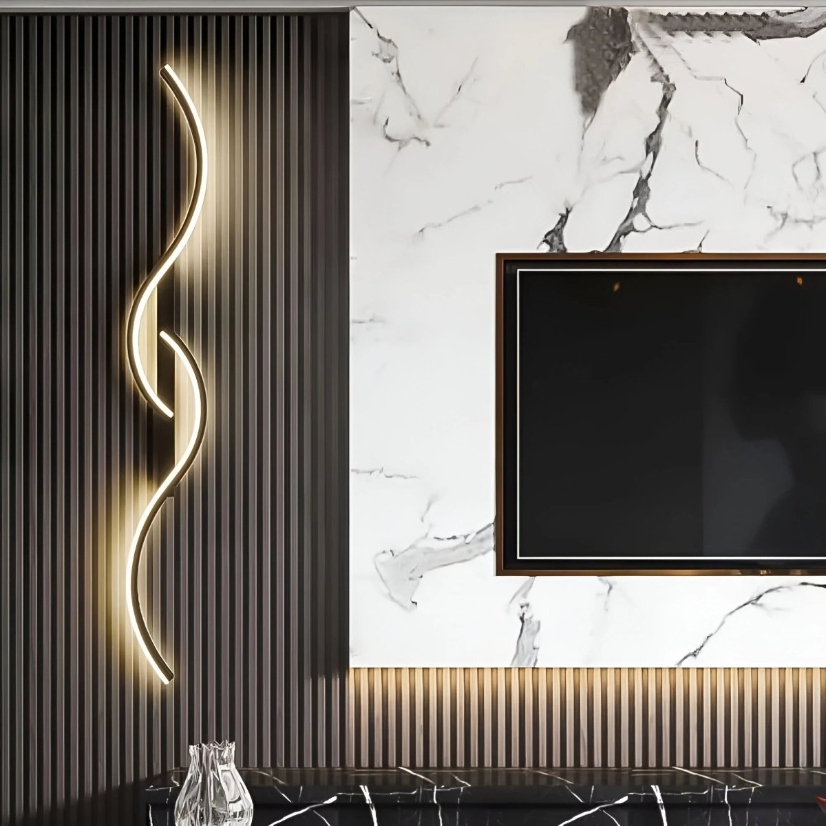 Skorter | LINEALUX – Curved LED Wall Sconce for Modern Ambient Lighting